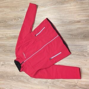 Klim Women's Red Jacket with Faux Fur Collar size Medium